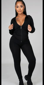 Black 2piece Leggings Set