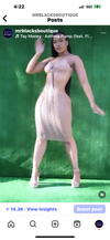 Brown Netted Back Out Dress