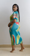 Teal Modesty Dress