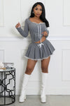 Hooded Babe Skirt Set