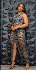 Rip and Dip Skirt Set