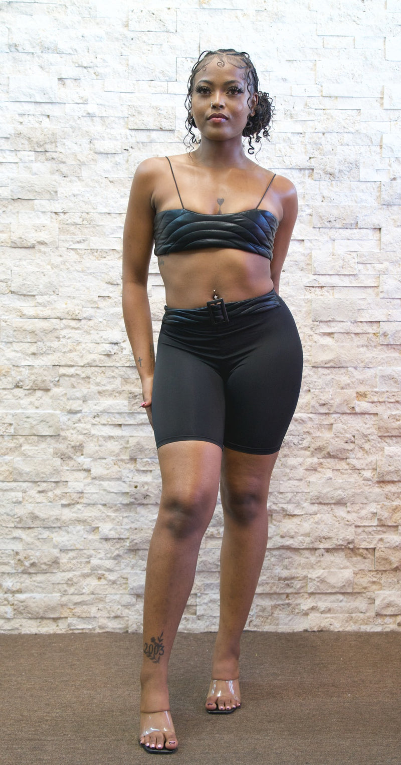All Black Affair Short Set