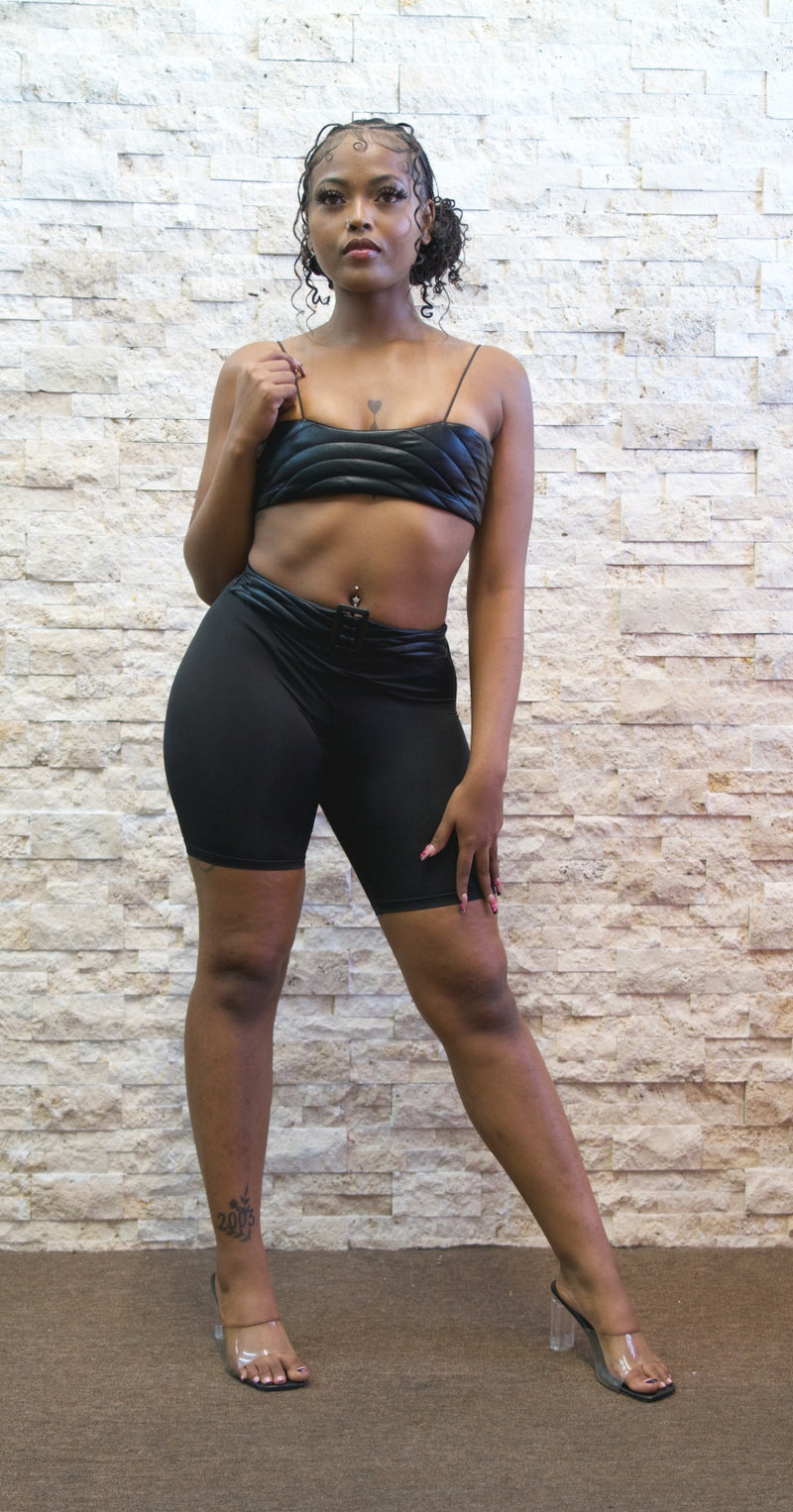 All Black Affair Short Set