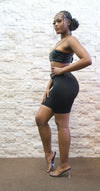 All Black Affair Short Set
