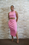 Pink Maxi Skirt Set