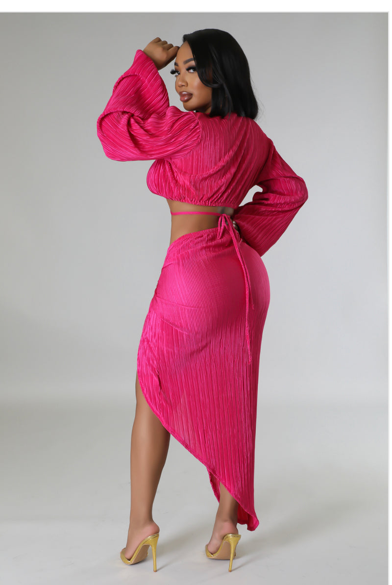Boom Pink Skirt Set