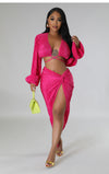 Boom Pink Skirt Set